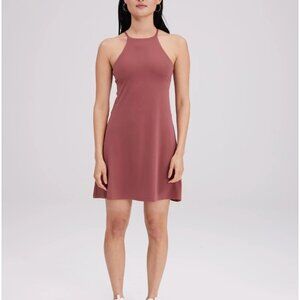 Girlfriend Collective Fig Mauve Undress Strappy Tennis Dress